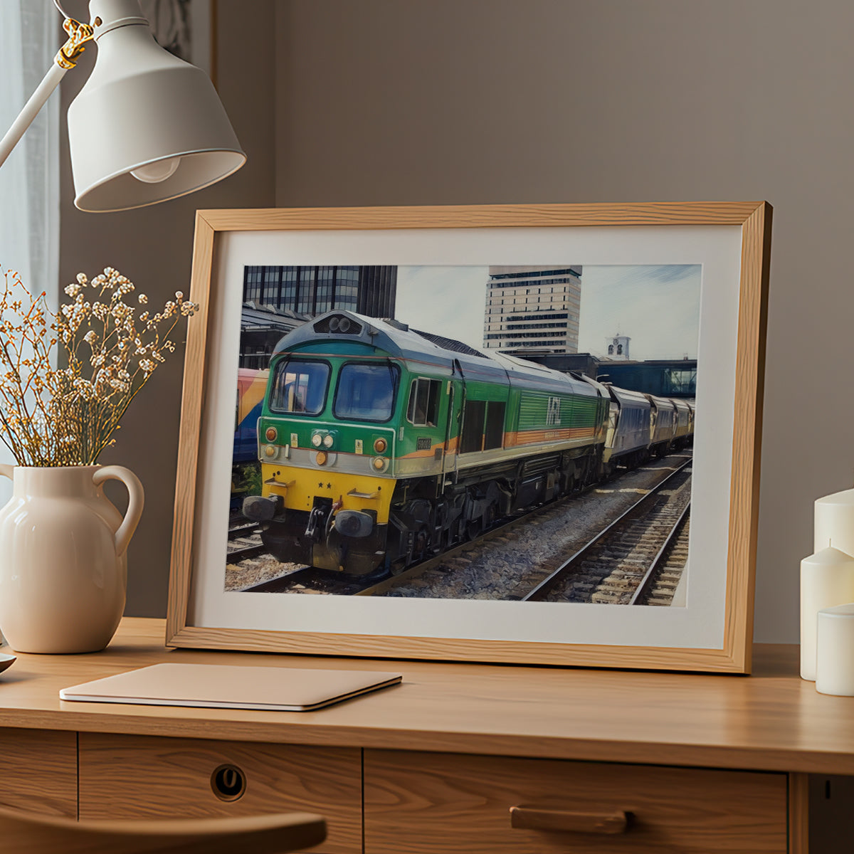 Class 59 MRL Railways Trains Artwork Poster Print Wall Art