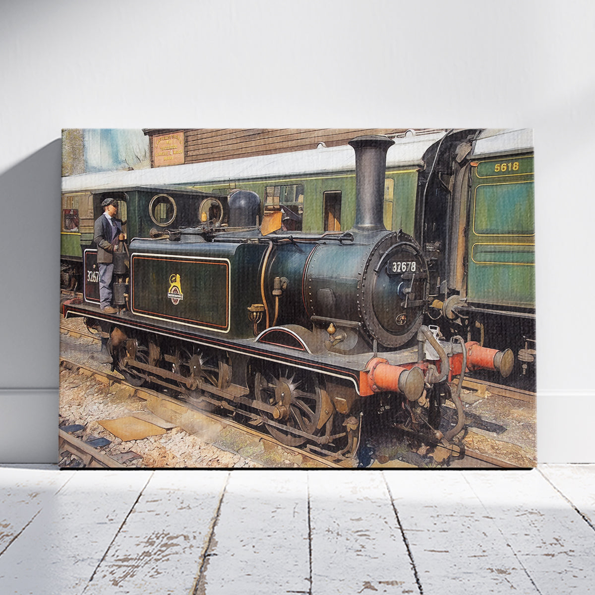 Class A1 Terrier Knowle Railways Trains Artwork Poster Print Wall Art