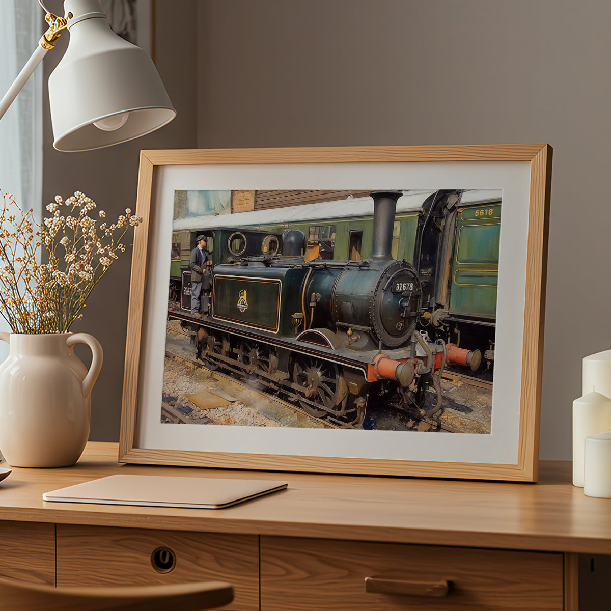 Class A1 Terrier Knowle Railways Trains Artwork Poster Print Wall Art