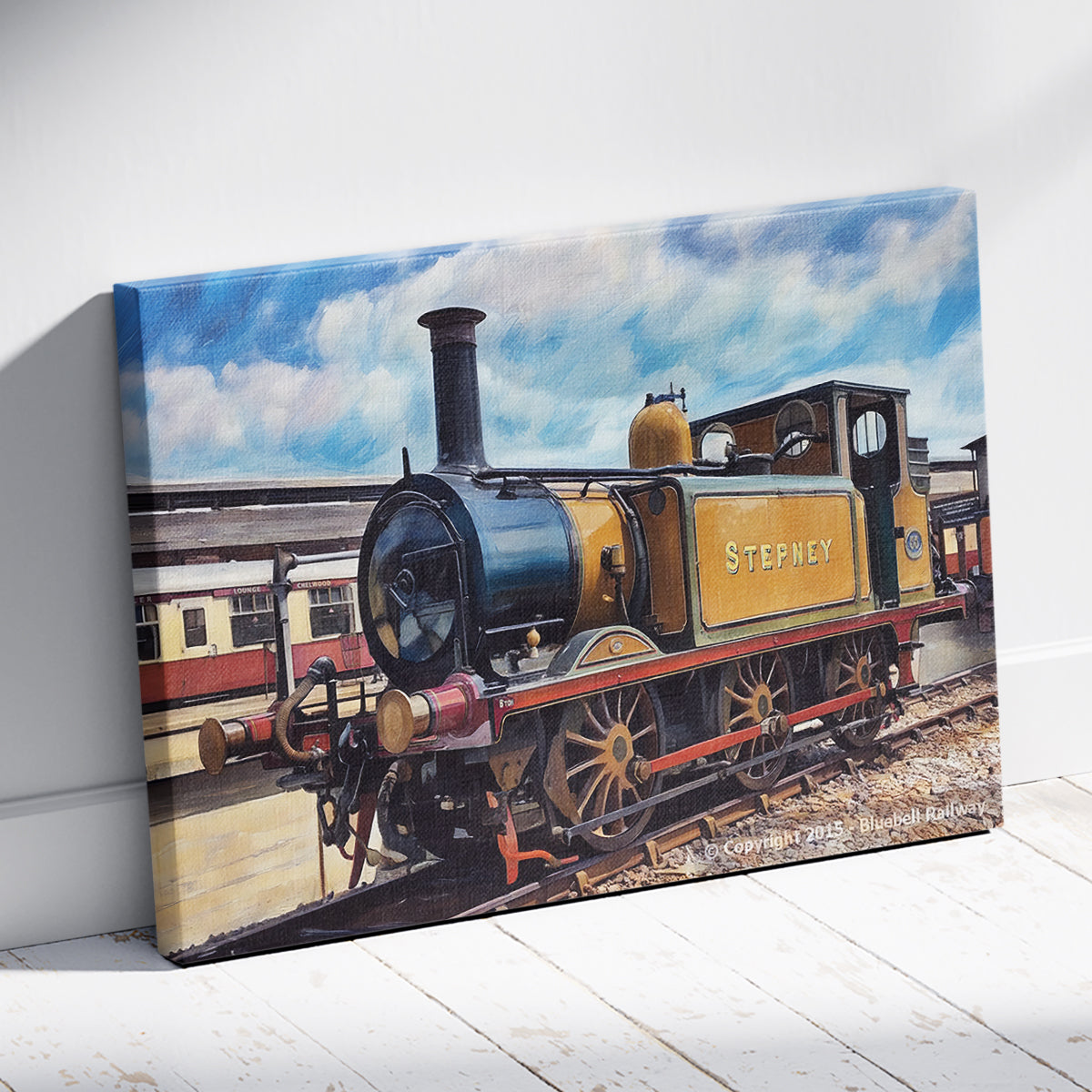 Class A1 Terrier Stepney Blue Bell Railways Trains Artwork Poster Print Wall Art