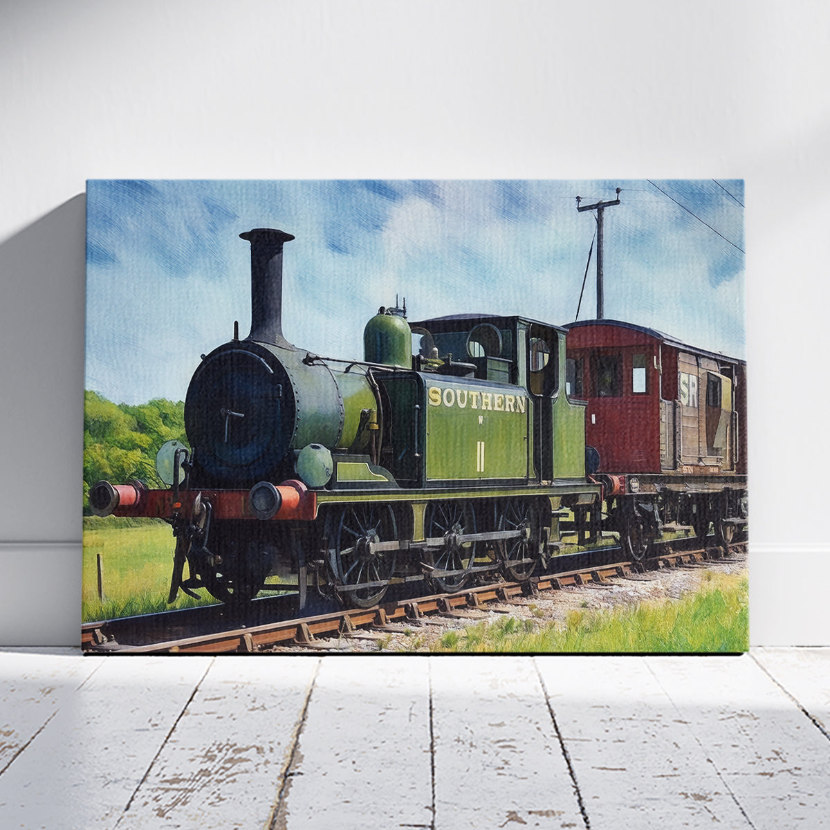 Class A1 Terrier Brighton Southern Railways Trains Artwork Poster Print Wall Art