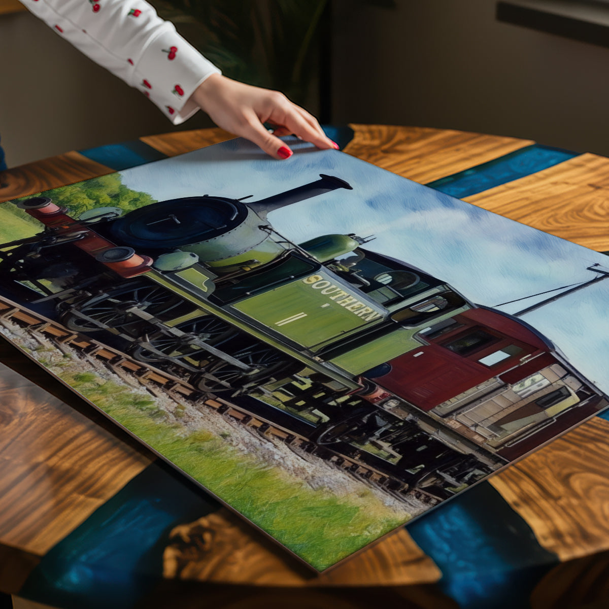 Class A1 Terrier Brighton Southern Railways Trains Artwork Poster Print Wall Art